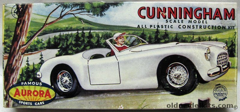 Aurora 1/32 Cunningham Sports Car, 515-49 plastic model kit